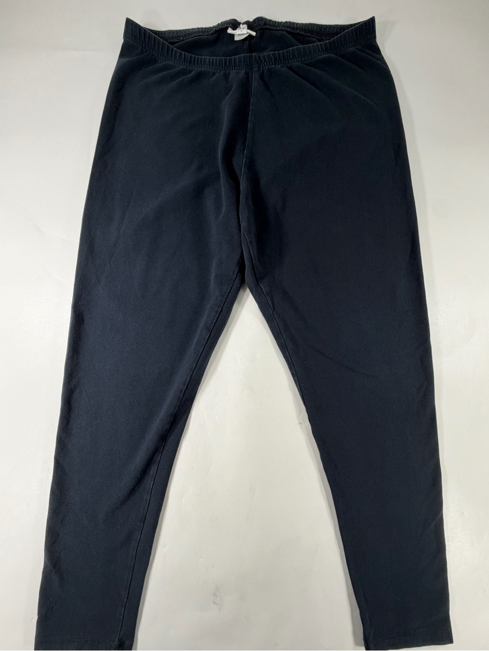 J.Jill Pima Cotton Stretch Leggings Black Made in USA Pull On Pants Womens